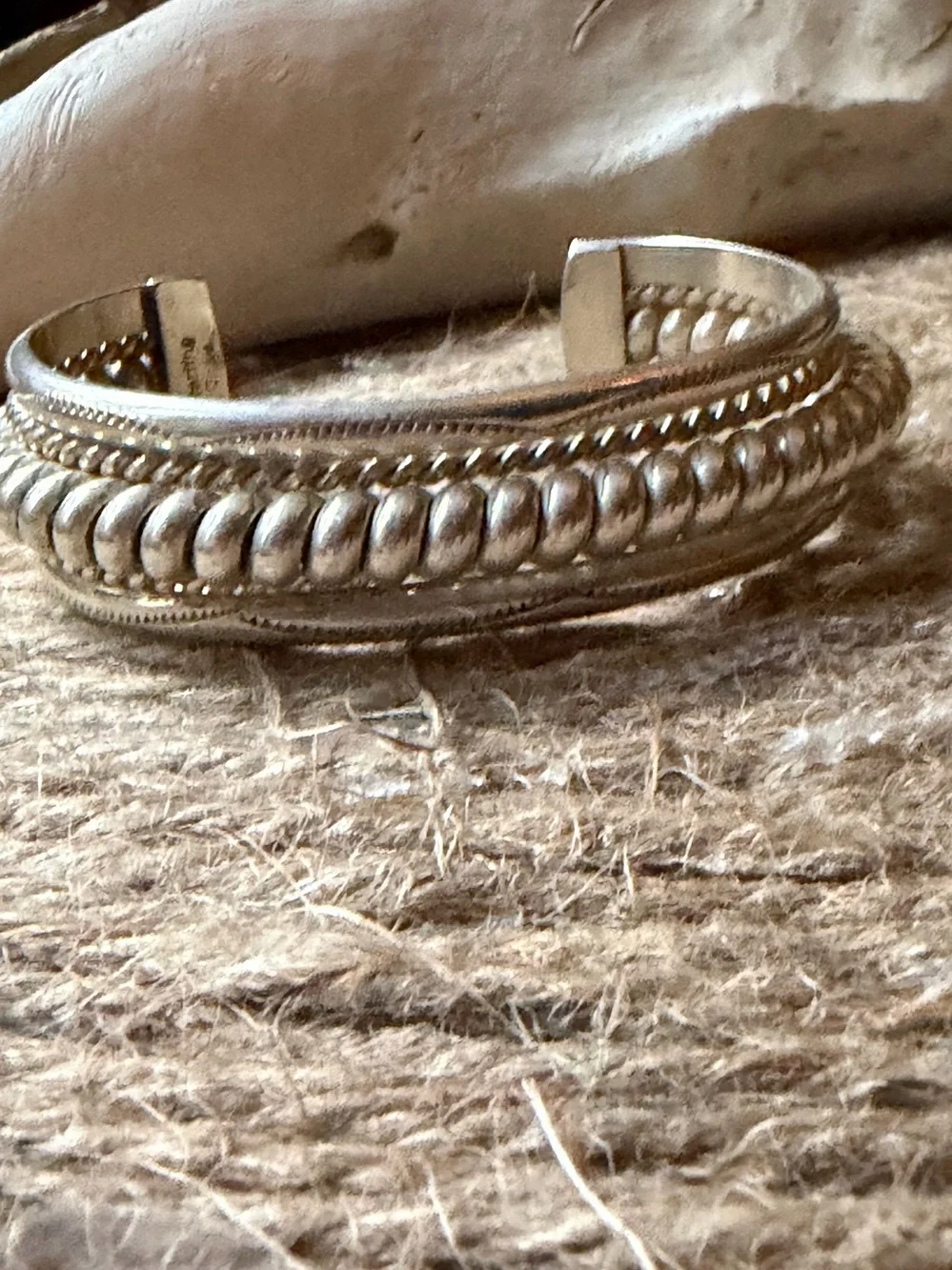 Sterling Silver Tahe Tone Cuff Bracelet - Women's Accessory